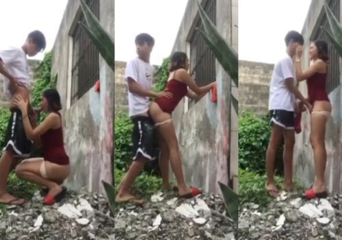 Chị Hàng Xóm Thèm Khát Đụ Lén Trai Trẻ Sau Nhà